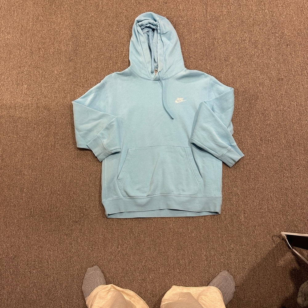Nike Men's Light Blue Hoodie